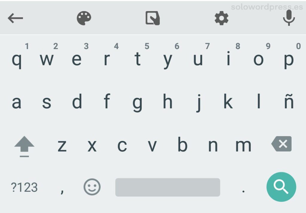 Un teclado virtual en Android