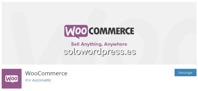 Plugin de comercio electrónico WooCommerce