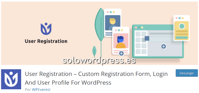 Cambiar la pantalla de ingreso a WordPress - User Registration