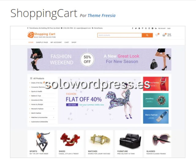 Los Mejores Temas Para Ecommerce De WordPress - ShoppingCart