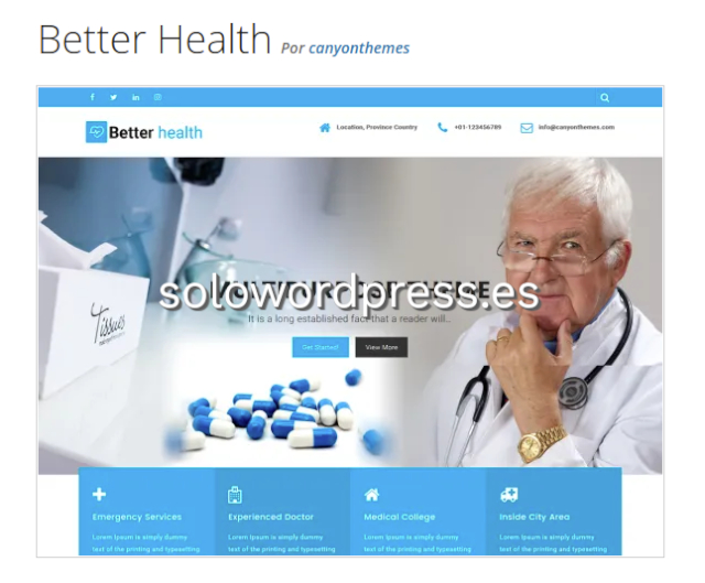 Los mejores Temas para Salud de WordPress - Better Health