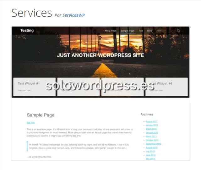 Los mejores Temas para Talleres de WordPress - Services