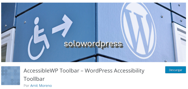 10 (o más) Plugins de WordPress para mejorar la accesibilidad - AccessibleWP Toolbar