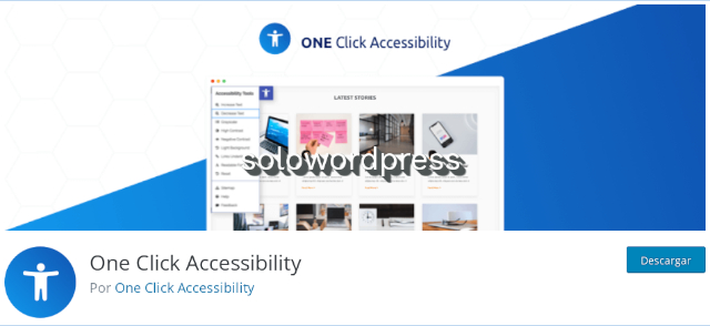 10 (o más) Plugins de WordPress para mejorar la accesibilidad - One Click Accessibility
